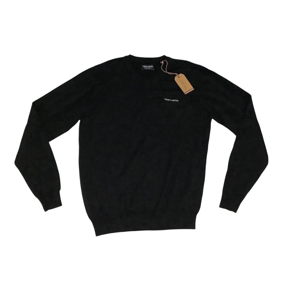 Teddy‎ Smith Vneck Black 100% Cotton Sweater Men Sz XXL Long Sleeve NEW NWT